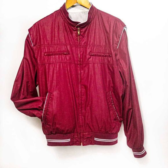 Vintage Jackets & Coats Vtg 8s Fox Jcpenney Reversible Bomber